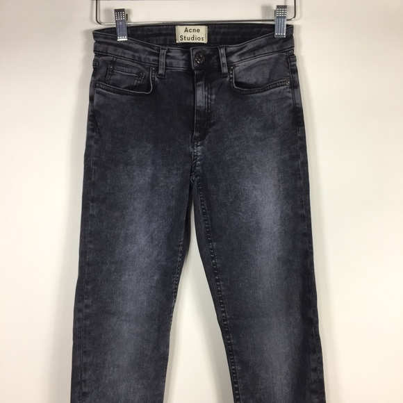 Acne Studios Gray Skin 5 Onyx Skinny Jeans - Picture 4 of 13